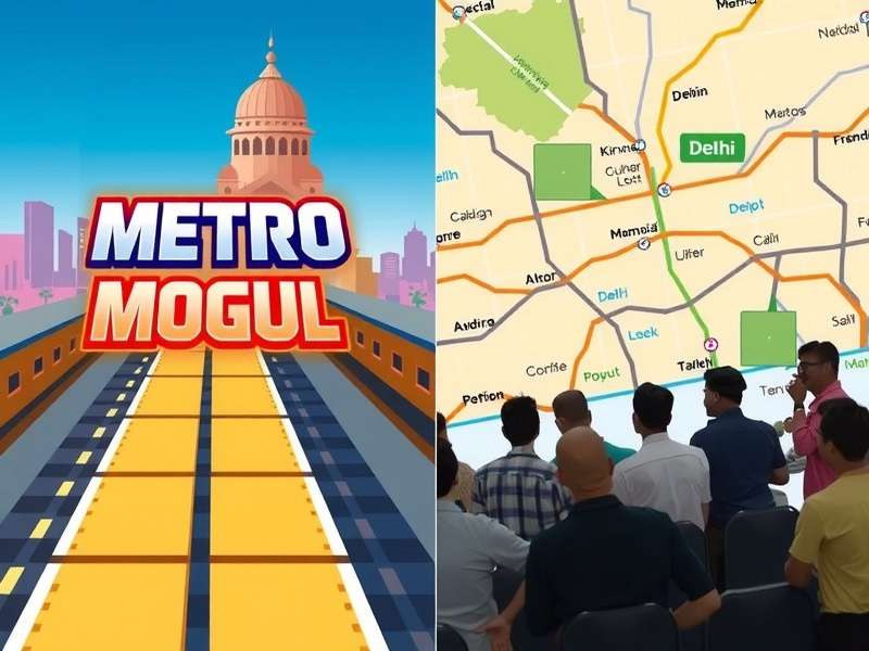 Metro Mogul gameplay showing metro map of Mumbai with passenger flow