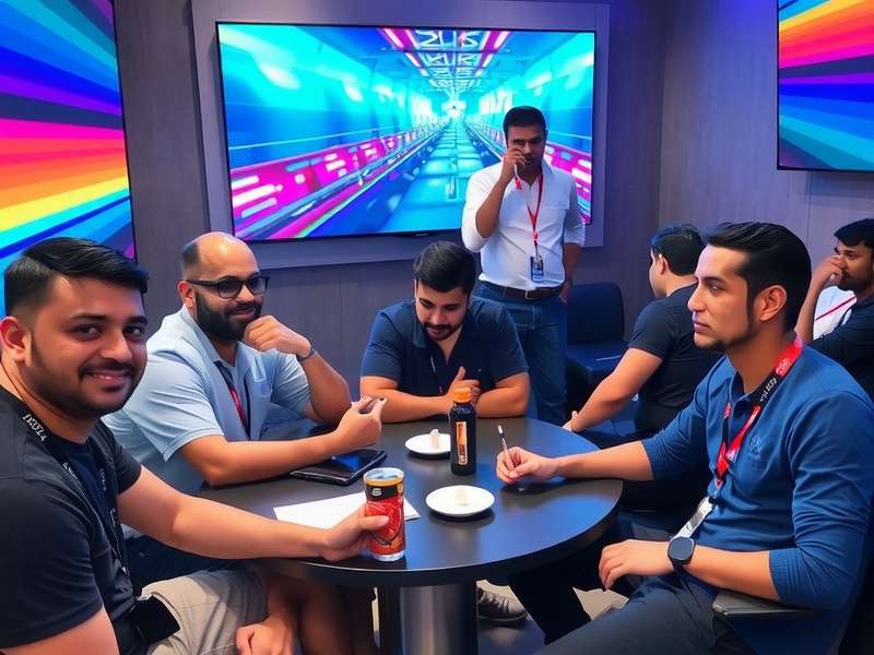 Metro Mogul players at a real-world meetup in Mumbai discussing game strategies